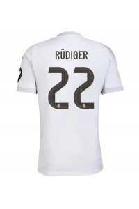 Fotbalové Dres Real Madrid Antonio Rudiger #22 Domácí Oblečení 2025-26 Krátký Rukáv